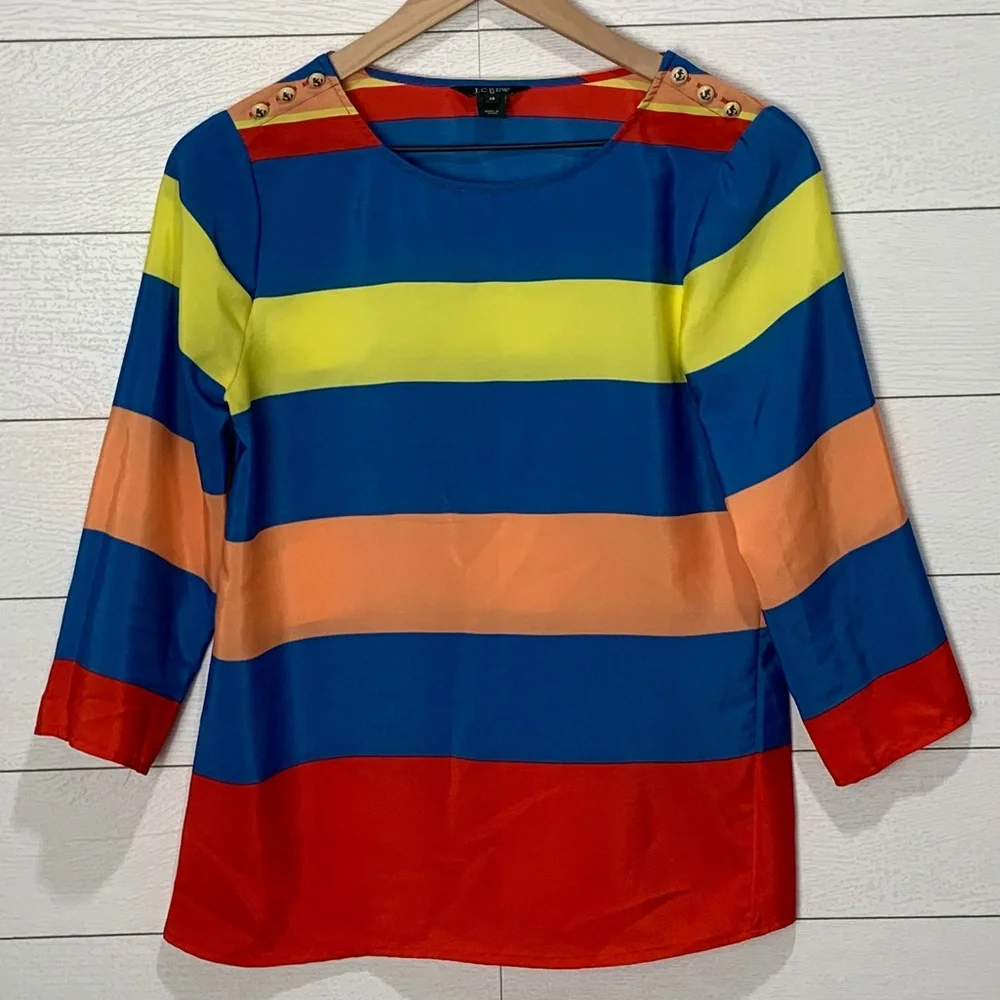 J Crew XS Striped Top